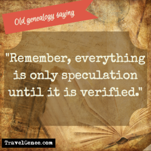 Remember, everything is only speculation until it is verified.