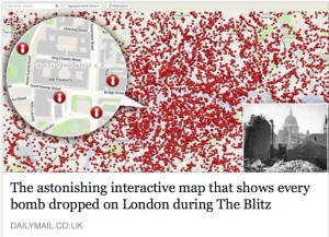 The astonishing interactive map that shows EVERY German bomb dropped on London during WW2 Blitz - family history on facebook