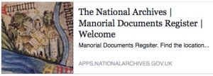 Manorial Documents Register (MDR)