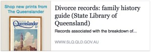 Divorce records: family history research