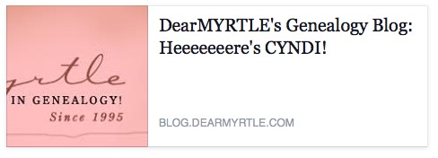 Dear Myrte's special guest Gyndi of CyndisList.com