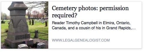  ← DNA: the basics and way beyond Photos and the family homestead → Cemetery photos: permission required?