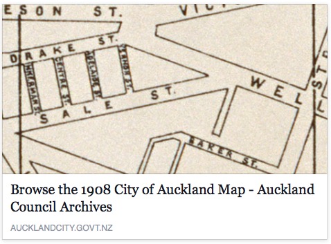 1908 City of Auckland Map