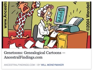 Genetoons: Genealogical Cartoons