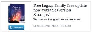 Free Legacy Family Tree Update