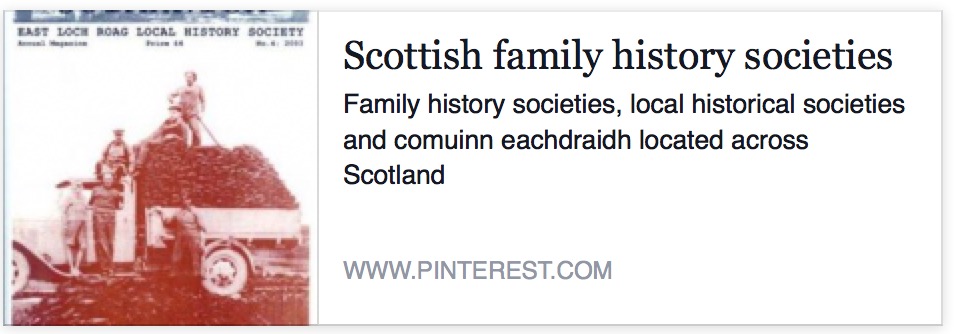 Collection of Scottish family History Societies