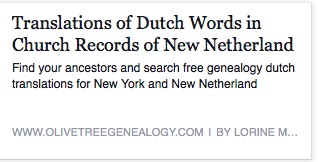 Dutch translations for Genealogy