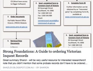 A Guide to ordering Victorian Inquest Records.