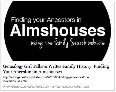 Finding Your Ancestors in Almshouses 