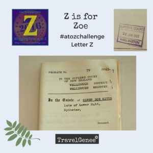 TravelGenee #atozchallenge Z for Zoe