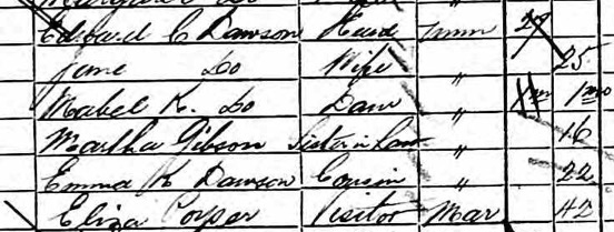 1881 Census Extract