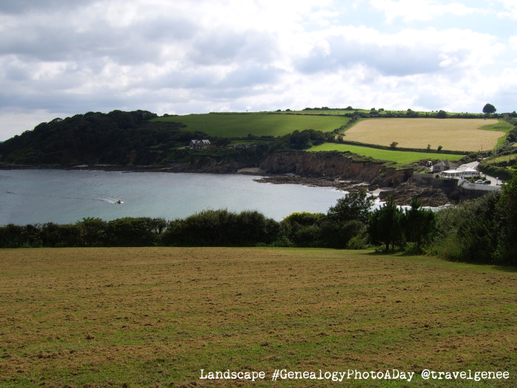 Current day Landscape near my Great Grandfathers Falmouth Home in Cornwall.
