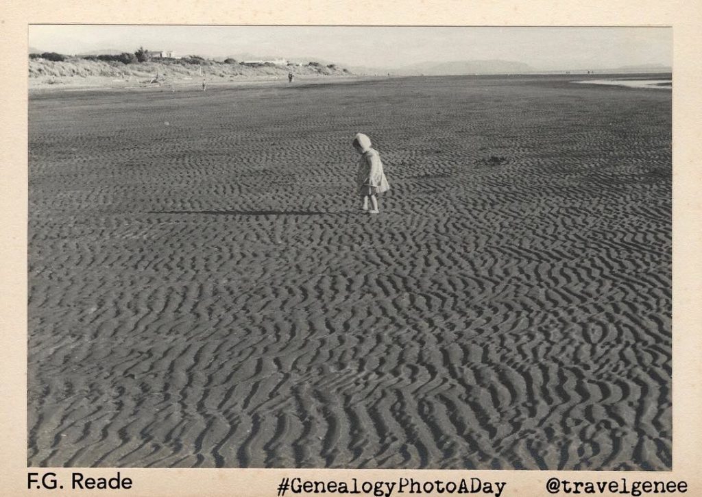 Child at the Beach - photograph by FG Reade