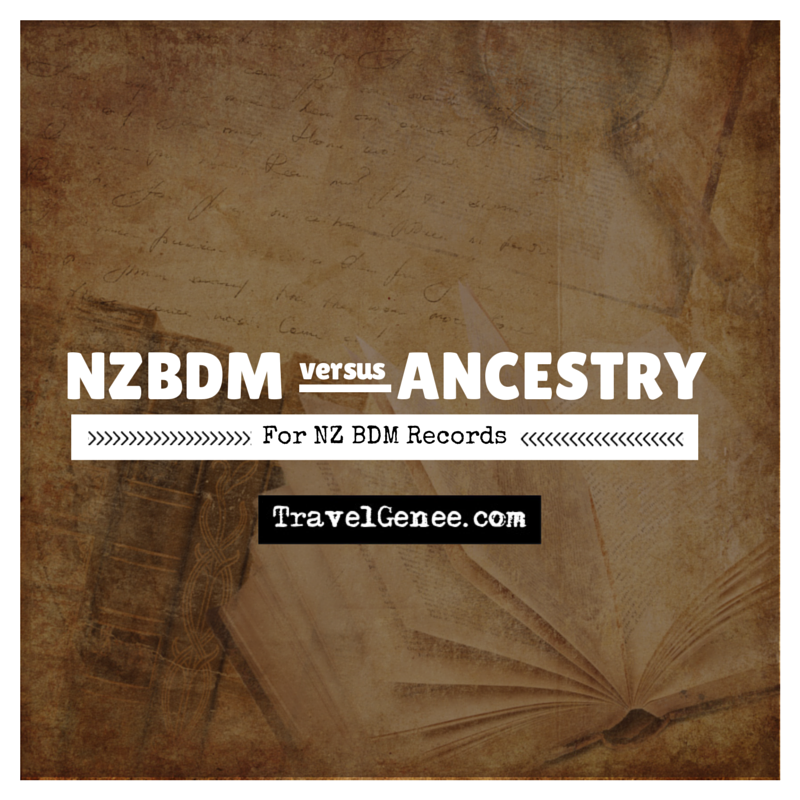 NZBDM versus Ancestry for NZ BDM data