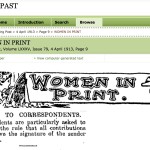 PapersPast woment in print