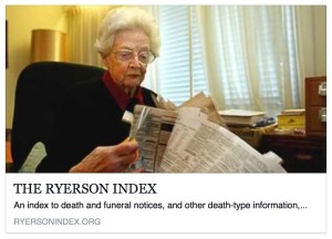Ryerson Index of death notices