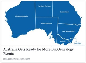 Australia Gets Ready for More Big Genealogy Events 