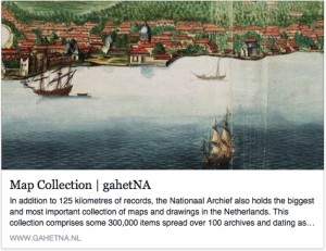 Map Collection at Dutch National Archives