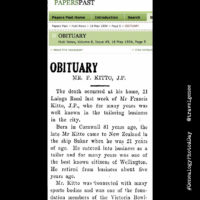 #AtoZChallenge N for Newspapers – Kitto Obituary