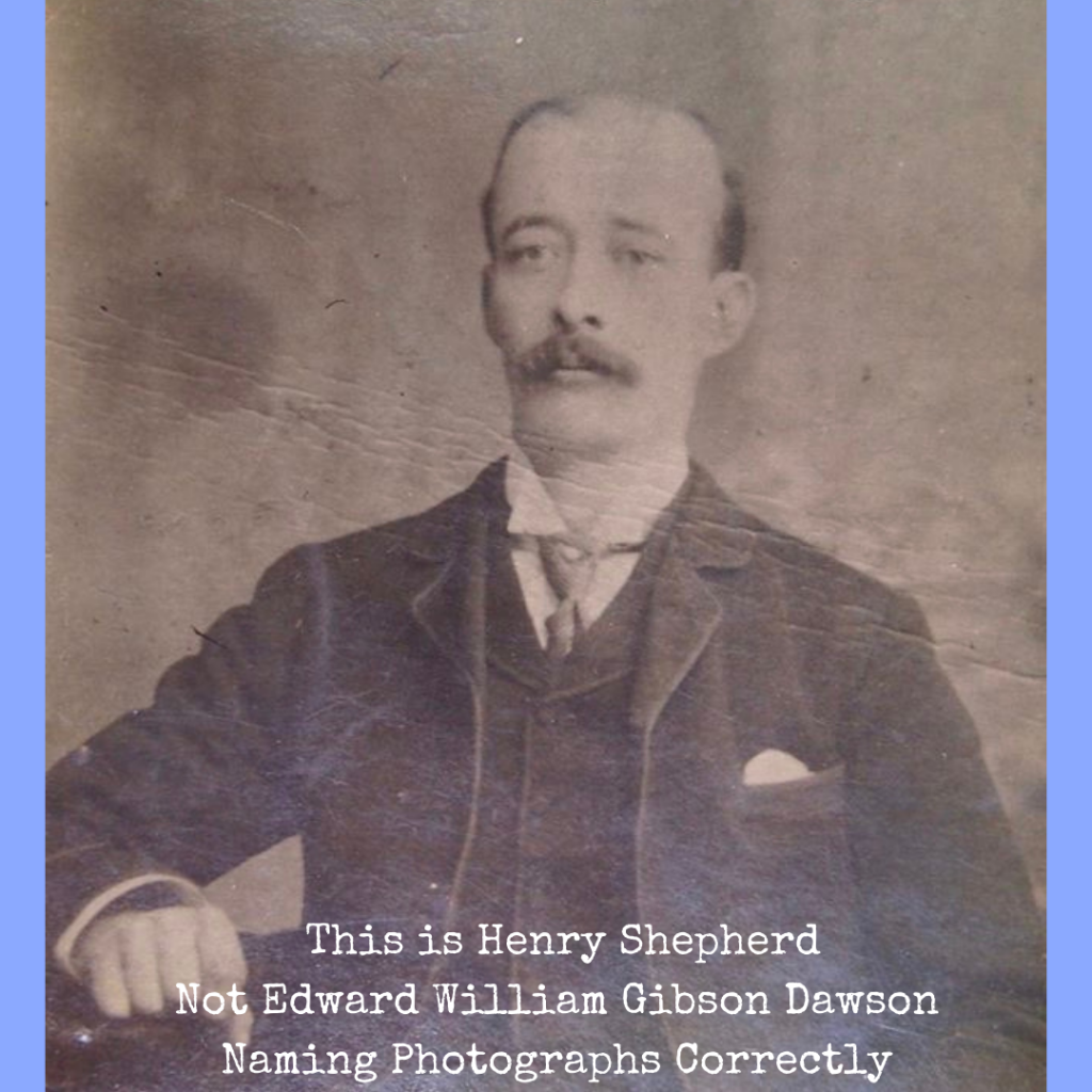 This is Henry Shepherd Not Edward William Gibson Dawson Naming Photographs Correctly