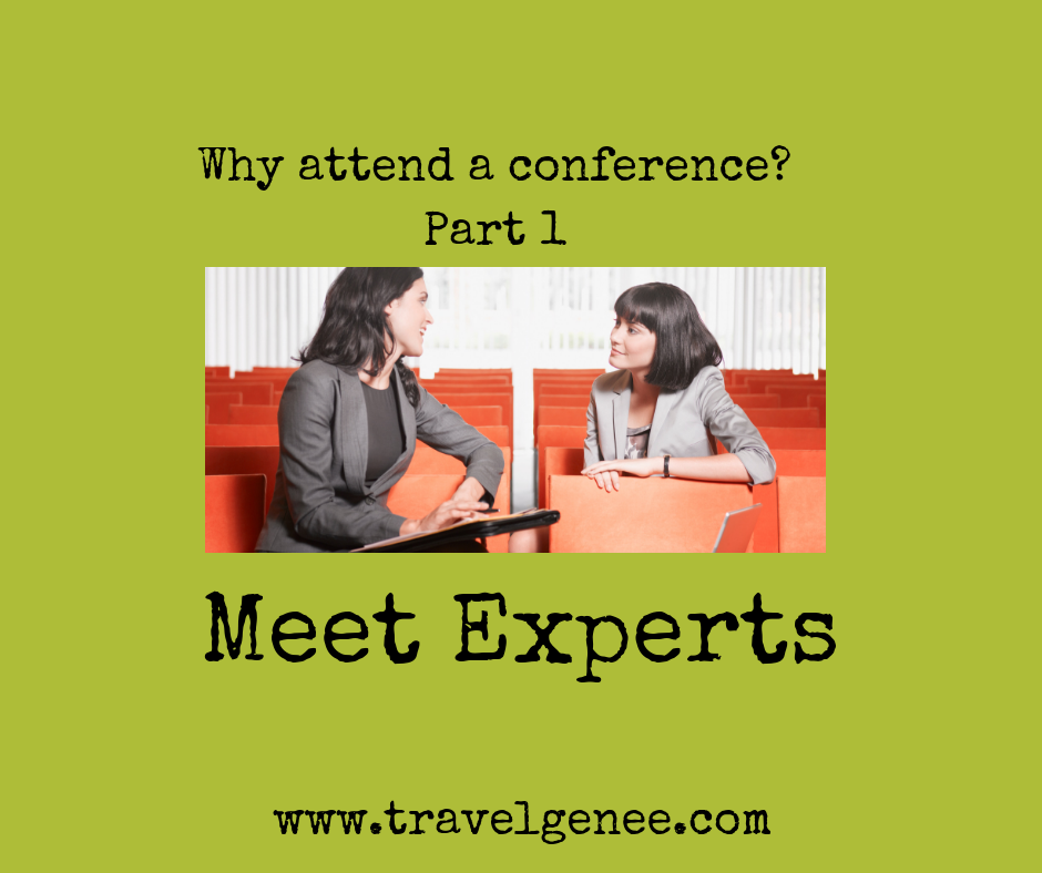 Why attend a conference: Meet Experts