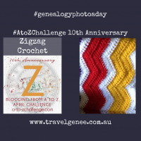 AtoZChallenge Zigzag Crochet