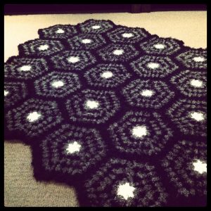 Hexagon shaped crochet