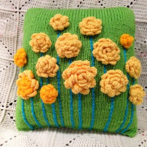 Flowers on a cushion