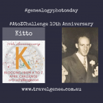 AtoZchallenge Kitto - all dressed up for a wedding