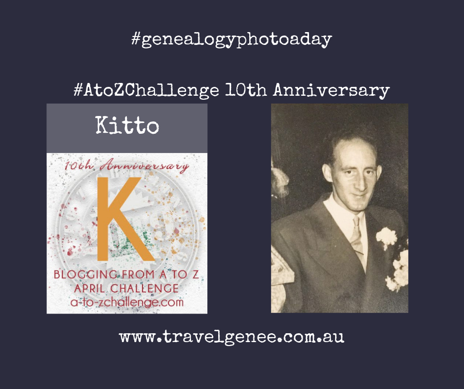 AtoZchallenge Kitto - all dressed up for a wedding