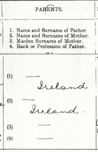 James Miller Ireland death cert extract - DNA Helps Break Down Brick Walls