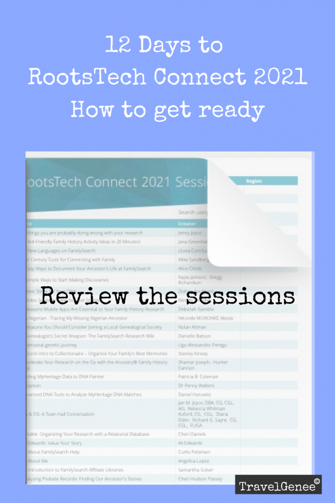 Ready for RootsTech Connect: Review the sessions